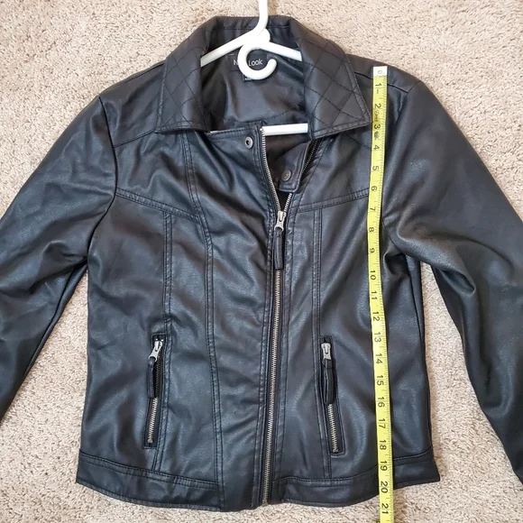 NewLook Faux Leather Jacket Size Medium. - Picture 7 of 8